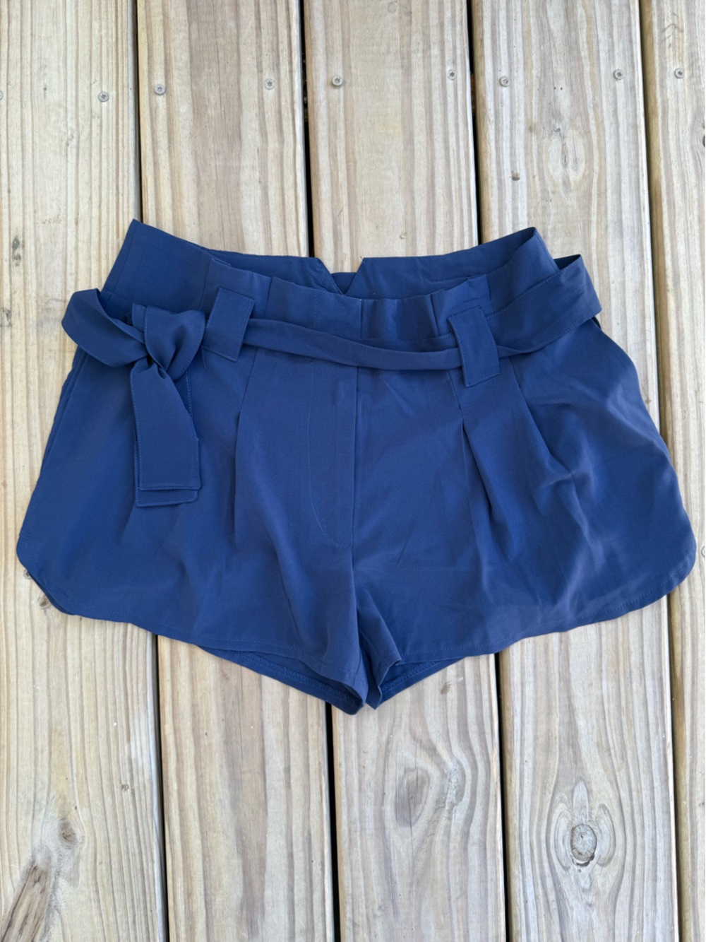 BAR III Tie-Belt Dress Shorts